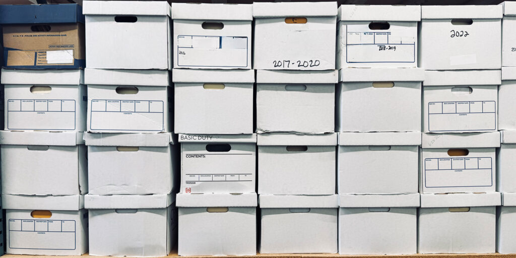 banker boxes